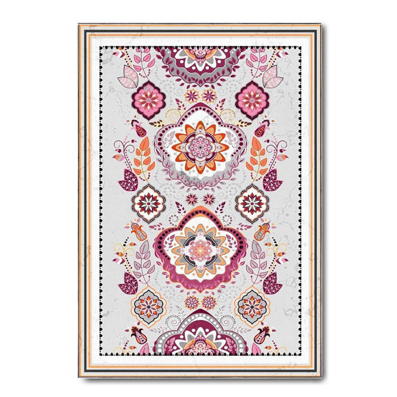 Tapis en coton Mireya, Carré 2 pi 7 po