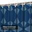 Rideau de douche triangulaire bleu marine à 12 crochets Triangles-503581931