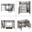 Lit mezzanine double en métal-1369442828