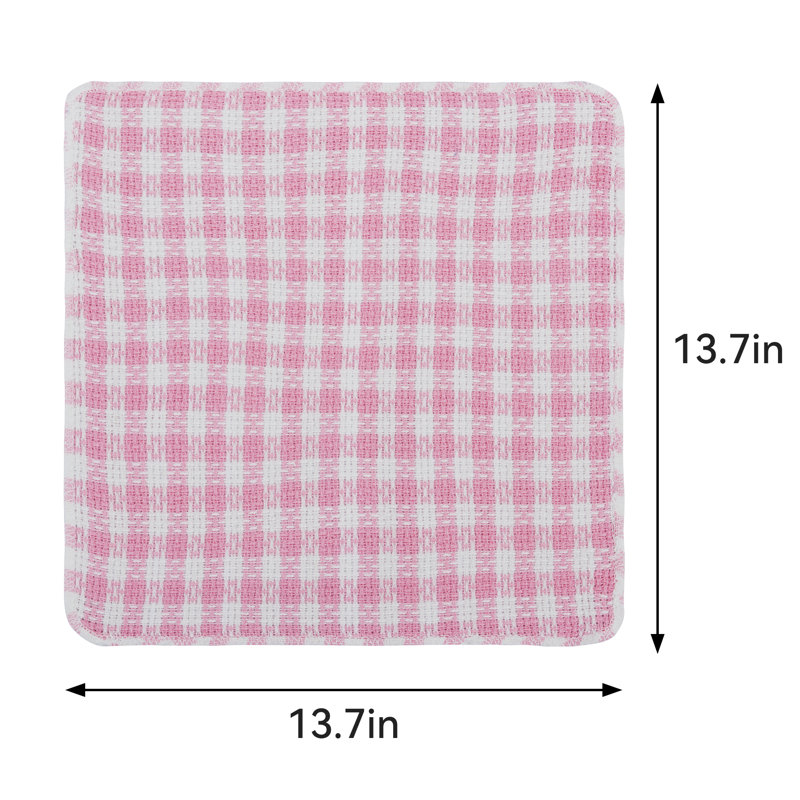 Red Plaid Cotton Oven Mitts and Pot Holders Set, 6 Pieces