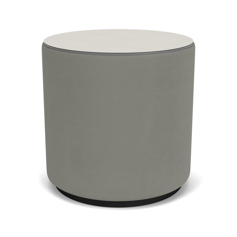 Table de réception avec plateau en stratifié Darsey, 20", Sergé blanc, Noir; colombe Patriot Plus