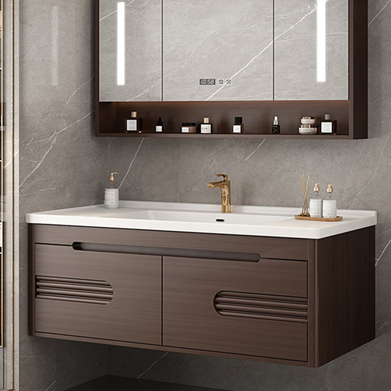 Simple and retro style bathroom cabinet