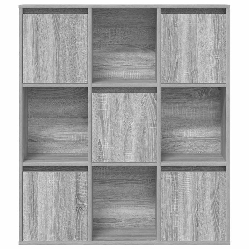 Bookcase 89X24x101.5 Cm Engineered Wood, Grey Sonoma