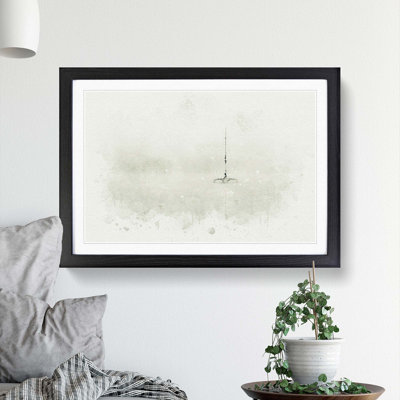 Trimaran Boat in Austria in Abstract - Picture Frame Graphic Art Print