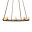 Luminaire suspendu fantaisie tabac 8 lumières Icenhour