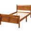 Lit plateforme simple en bois massif - tête de lit et design, convient au matelas, sans sommier, facile à assembler, avec ressort