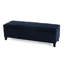 Siège confortable en velours bleu avec rangement caché foncé-1104762394