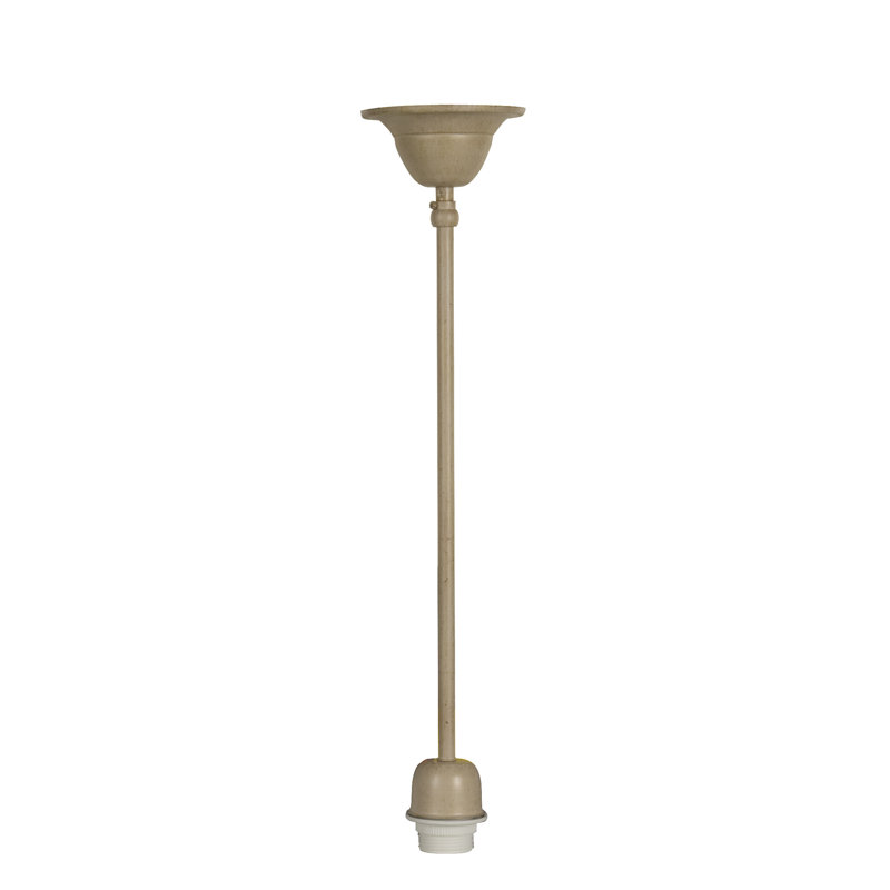 San Pablo 1 - Light Bulb Pendant, Beige and Gold Metal
