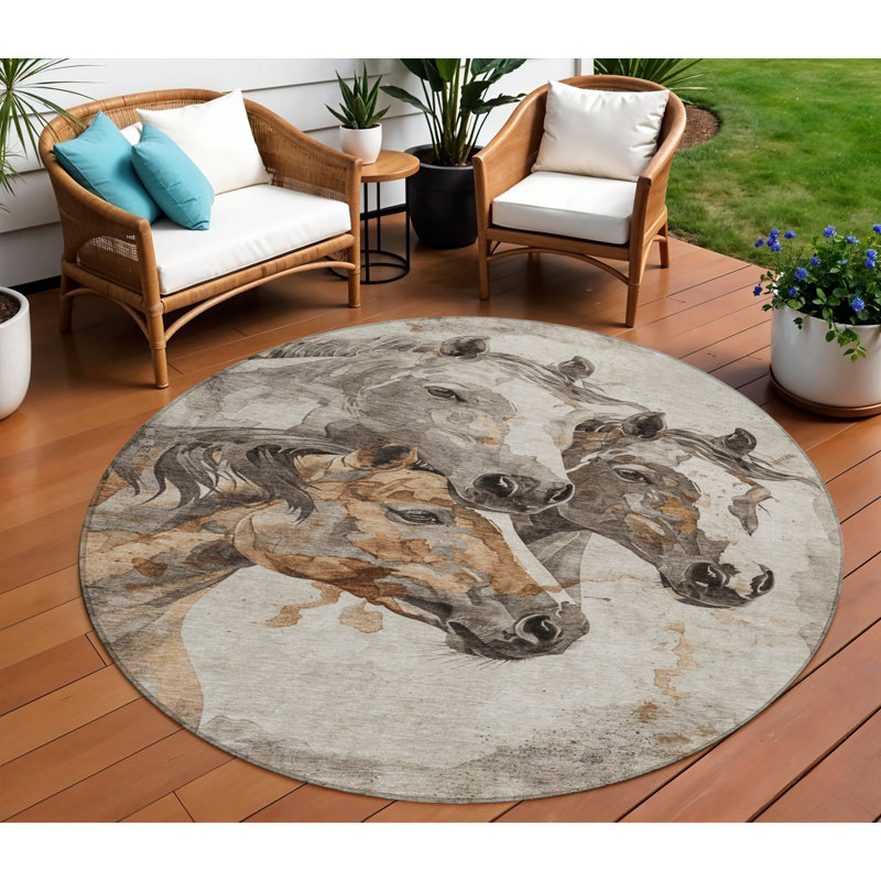 Tapis rond 8 po
