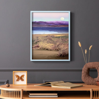 Moonrise, Namibia Framed Print - Solid Wood