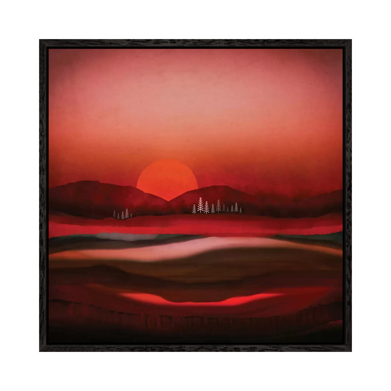 Solitude - Print on Canvas, Black Framed, 66.04 cm H x 66.04 cm W