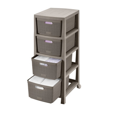 Moneeba 4 Drawer Storage Drawer