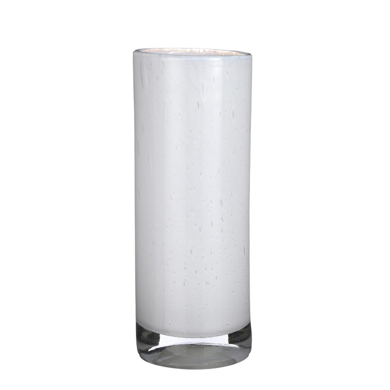 Vase de table Golda, H 12,25 po x l 4,5 po x P 4,5 po, Argent