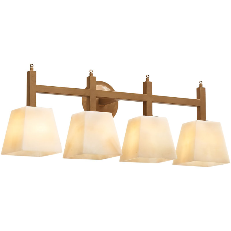 Mission 4 - Light Vanity Light, Pewter Gold