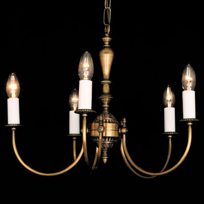 Nottingham 5 - Light Candle Style Chandelier