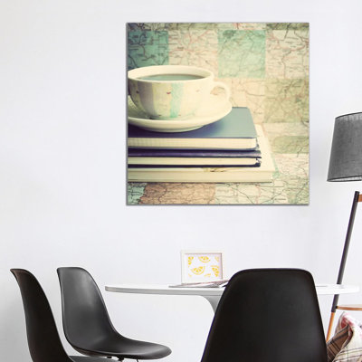 Lets Plan A Trip by Caroline Mint - Print on Canvas