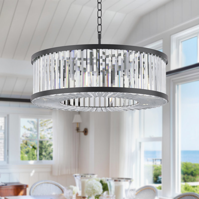 Volkhart 6 - Light Dimmable Drum Chandelier