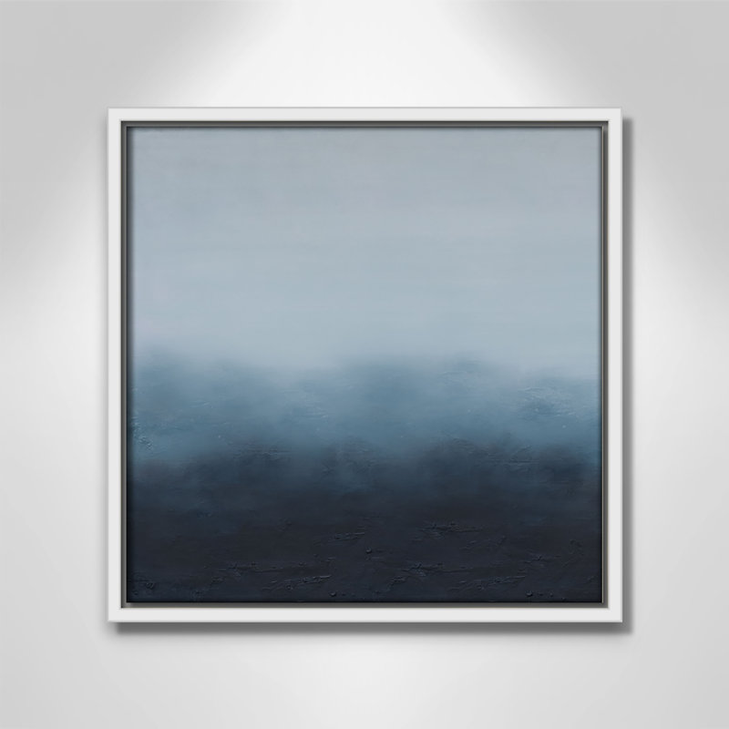 «Elemental II Square Version Print» par S.H. Khân, H 13,5 po x l 13,5 po, Blanc