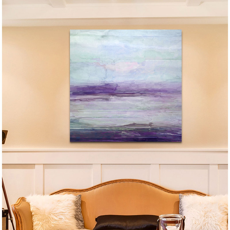 « mauve gris ii », peinture, H 24 po x l 24 po x p 1,5 po, Toile tendue