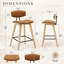 36 po Whiddon Tabouret de bar H-125262768-125262769