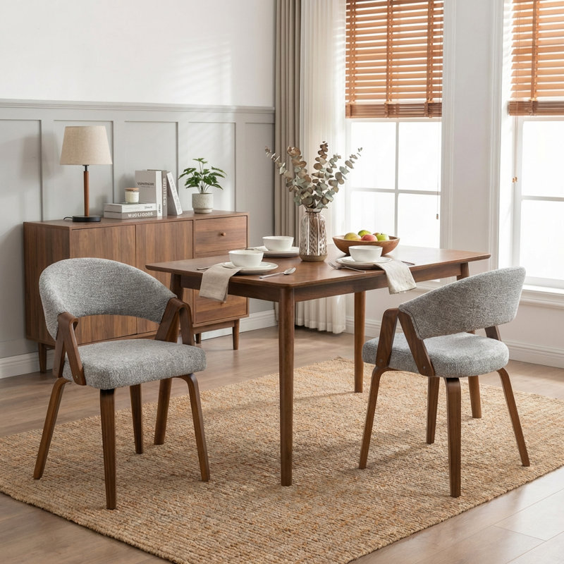 Providence Upholstered Dining Chair, Gray