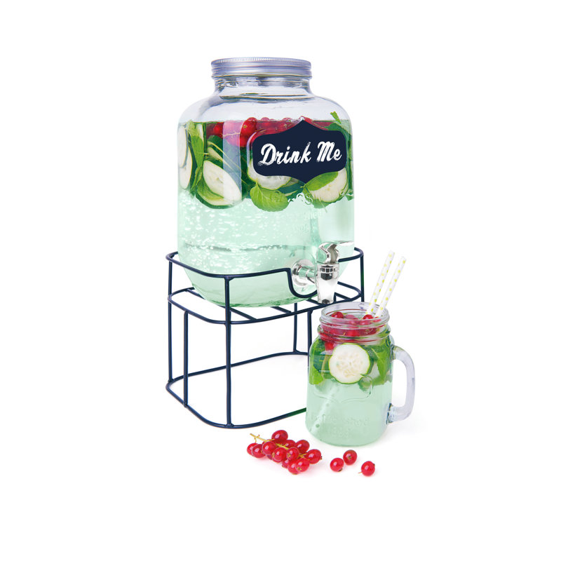Excelsa drink dispenser Funny Party glass 4 L transparent