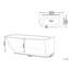 Maillet 1700mm x 800mm Corner Acrylic Bathtub