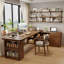 Bureau en L en bois massif avec 1 tiroir-1539155533-1539155535