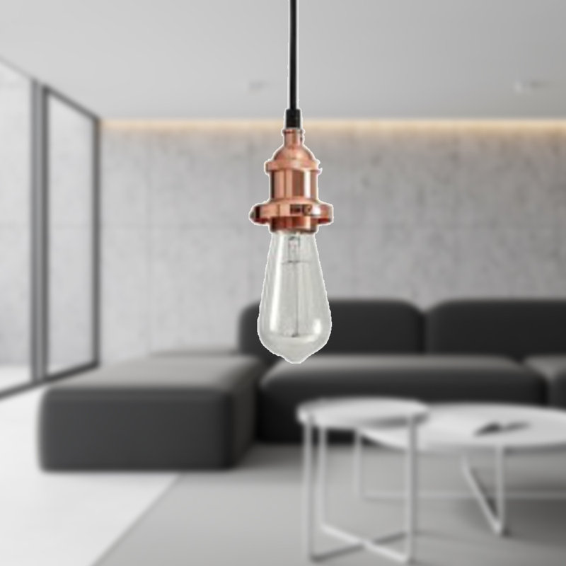 Pickering 1 - Light Polished Copper Plate Single Pendant