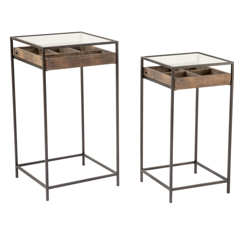 Kaylah Nesting Tables with Storage