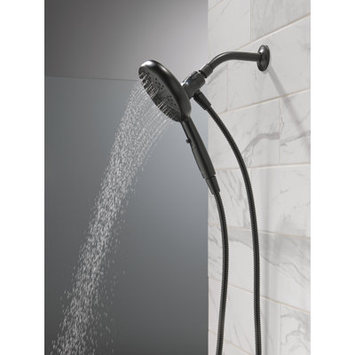 Ensemble de robinet de baignoire noir mat avec douchette à main Nicoli 14 Series, ensemble de garniture de valve, noir mat (valve incluse)