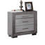 Table de chevet grise 1pc