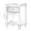 Table de chevet robuste en bois avec tiroir et tablette pour enfants et adultes-130202942