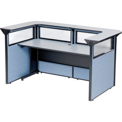U-Shaped Synthetic Laminate Reception Desk