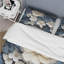 Ensemble de housse de couette Violets bleu et blanc-107147765