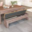 Banc de rangement Bonker brun