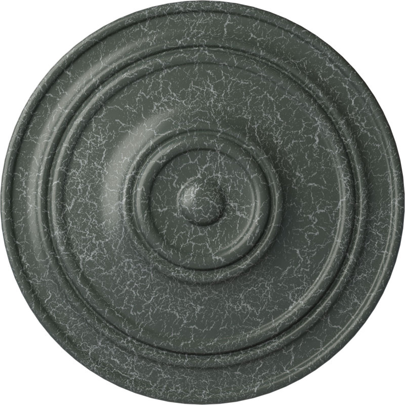 Médaillon de plafond classique Endurathane, 21 7/8 po x P 2 3/8 po (pour auvents jusqu'à 5 1/2 po), Craquelure vert athénien
