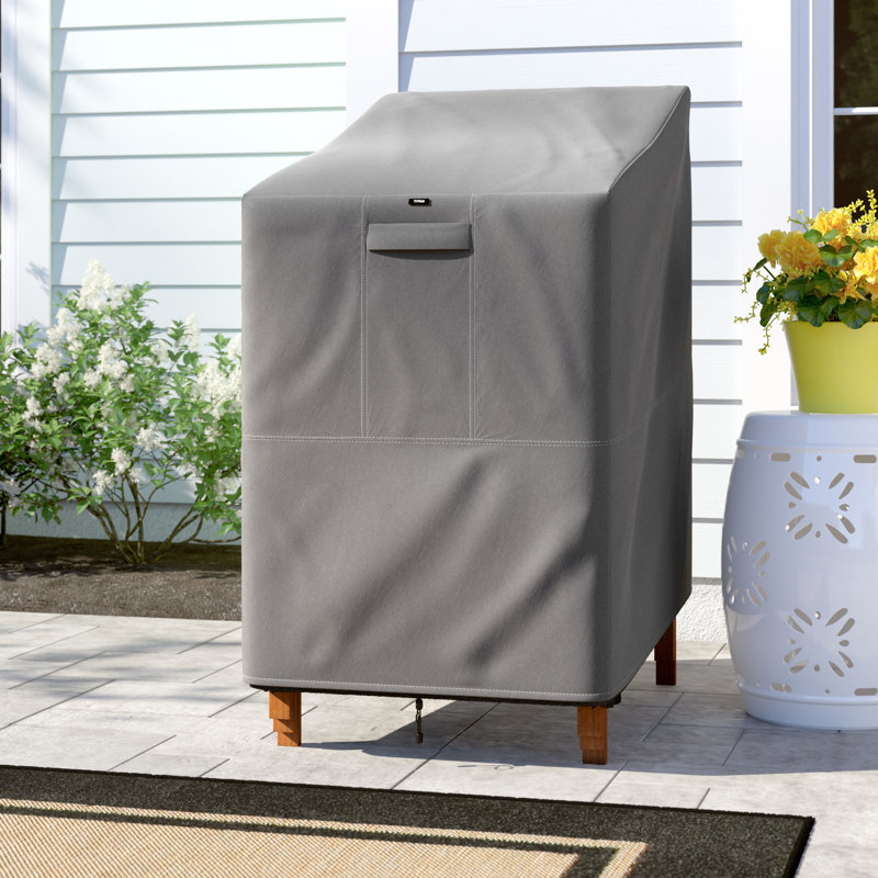 Gray Heavy Duty Weather Resistant Outdoor Patio Chair Cover