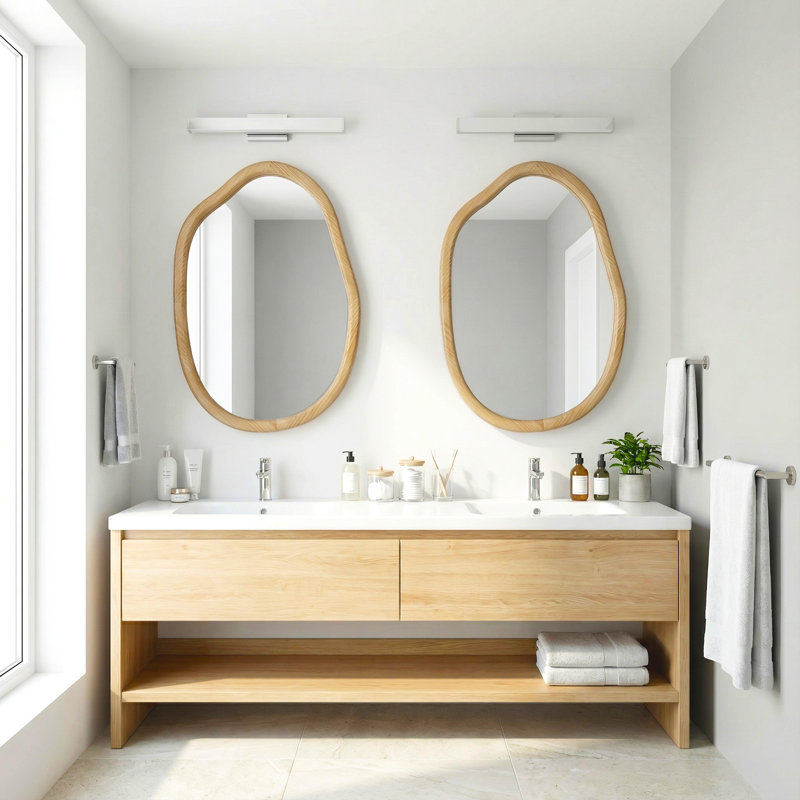 Miroir d'appoint mural pour salle de bain