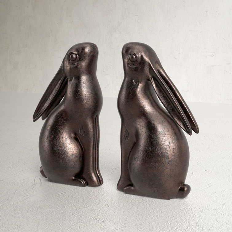 Resin Bunny Shaped Bookends & Reviews