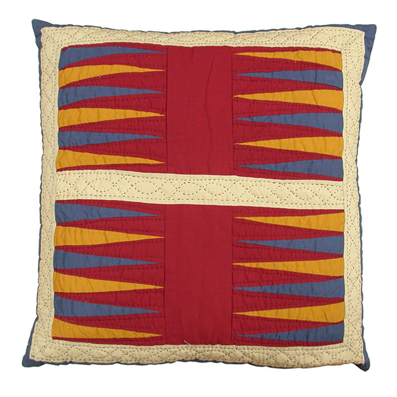 Colonial Williamsburg Backgammon Quilted Pillow