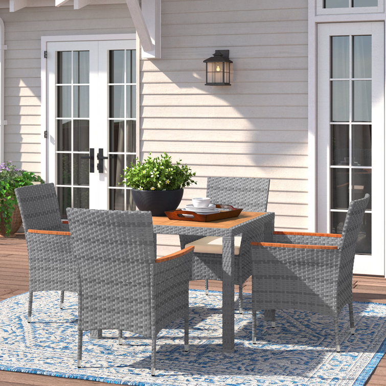 Maltby 4 - Person Square Outdoor Dining Set