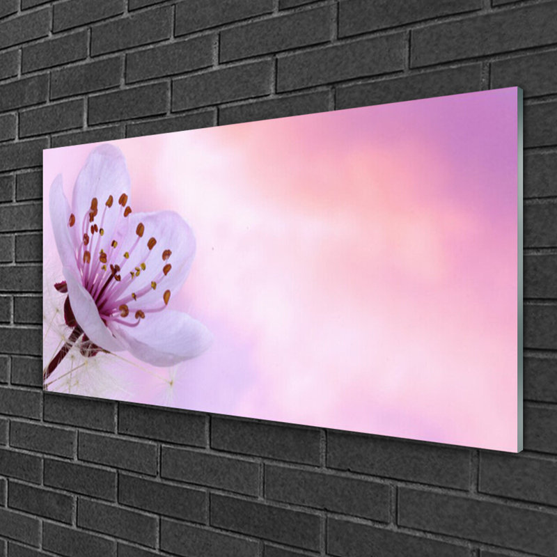 Floral Flower - No Frame Print on Glass