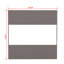 Domi Louvered Polyethylene Plastic Side Wall-97930972-97930971