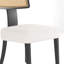 Ensemble de deux chaises de salle à manger de style Mid-Century moderne, fabriquées en bois massif et avec un dossier en filet de rotin pour l'élégance de la salle à manger-2127464676-2127464679