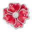 Crystal Flower Napkin Ring-486811193