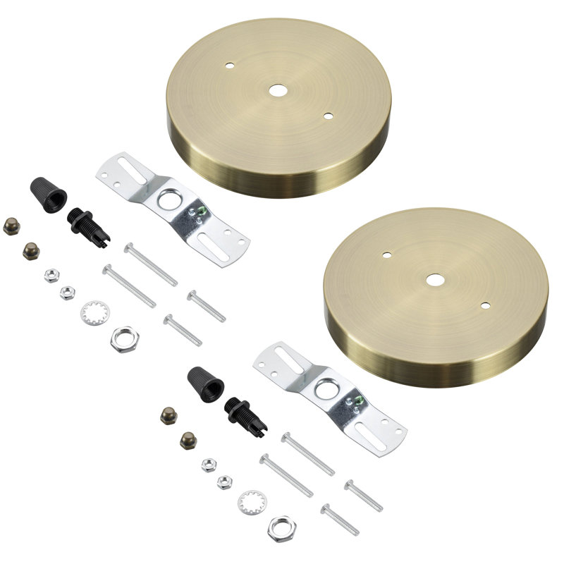 Ensemble pour auvent Aspen Creative 21512-22, P 5-1 / 8 ", trou central 7/16", blanc mat, paquet de 2, Blanc mat