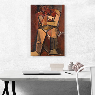 " Seated Woman 1908 " by Pablo Picasso Painting Print