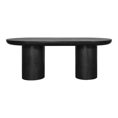 Ansel Oval Metal Outdoor Dining Table , 39.37'' in. W 82.68'' in. D