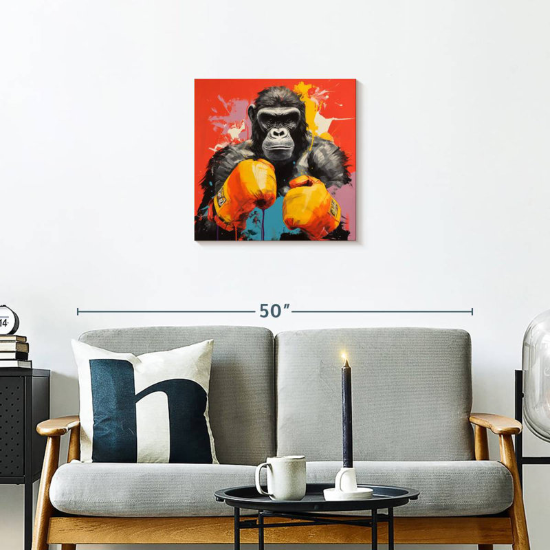Crowle Gorilla Boxing I, H 20 po x l 20 po